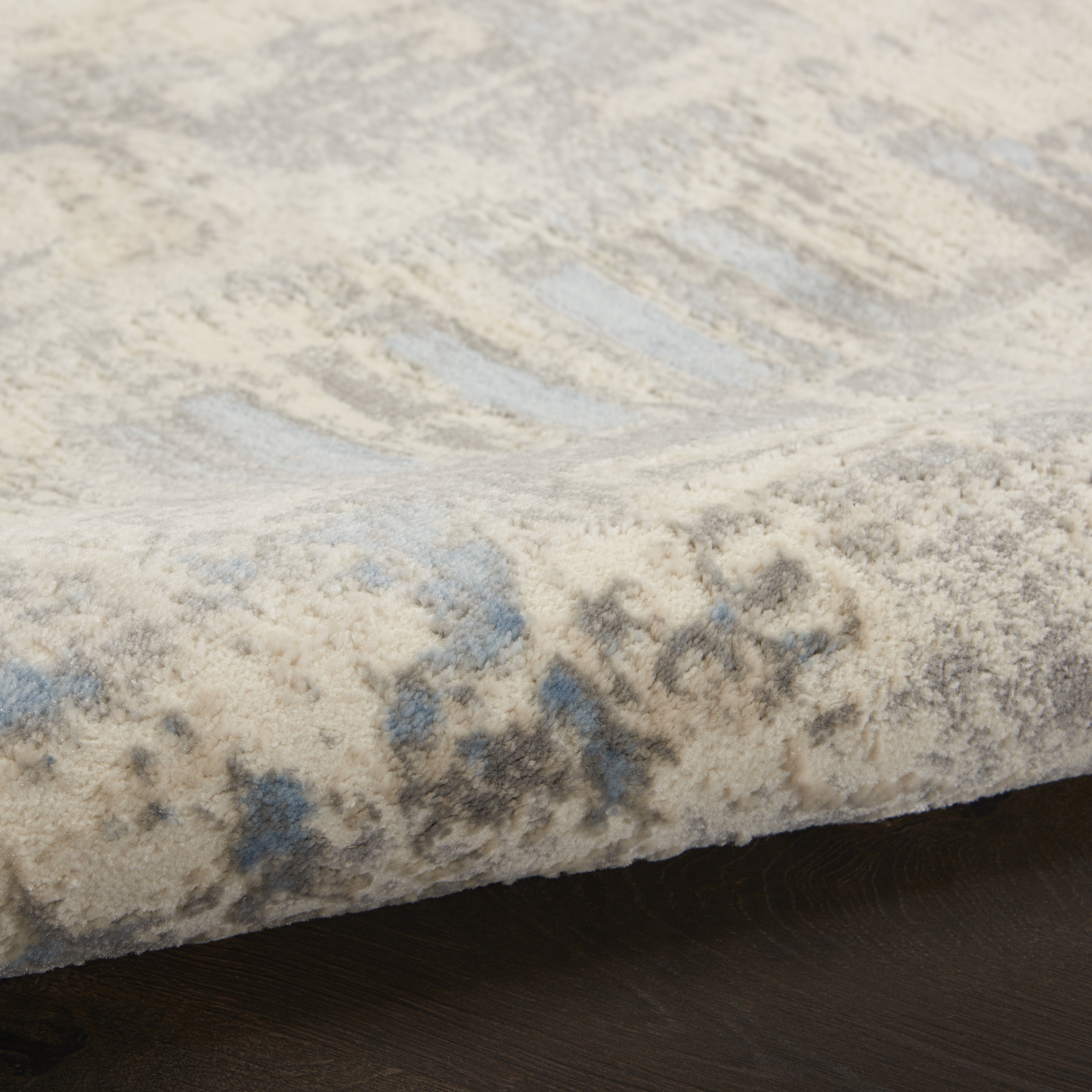 Nourison Solace 8' x 10' Ivory Grey Blue Modern Indoor Rug