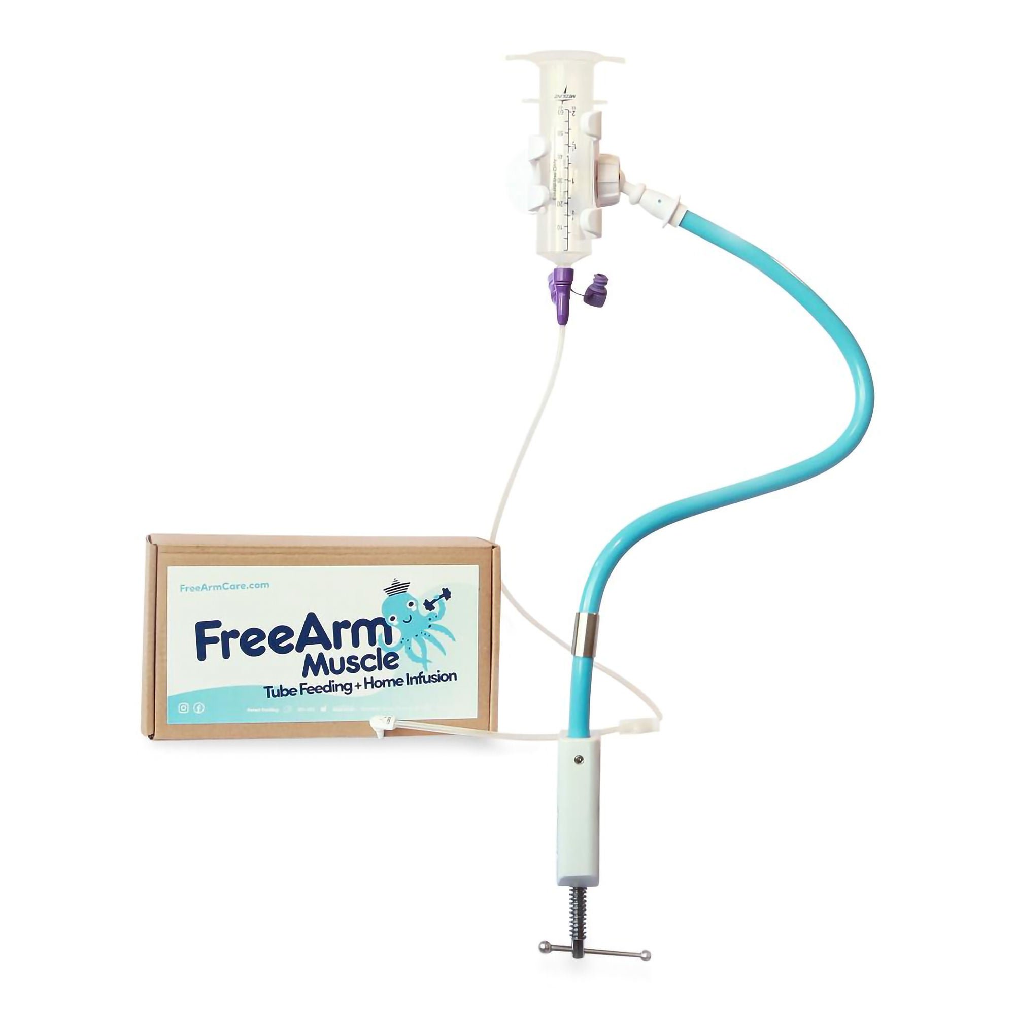 Staley House LLC HOLDER, TUBE FEED & INFUSN W/CLAMP UP TO 2" WD BLU (50/CS)