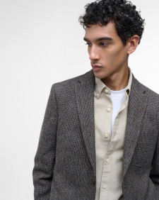 Textured Tweed Suit Jacket 