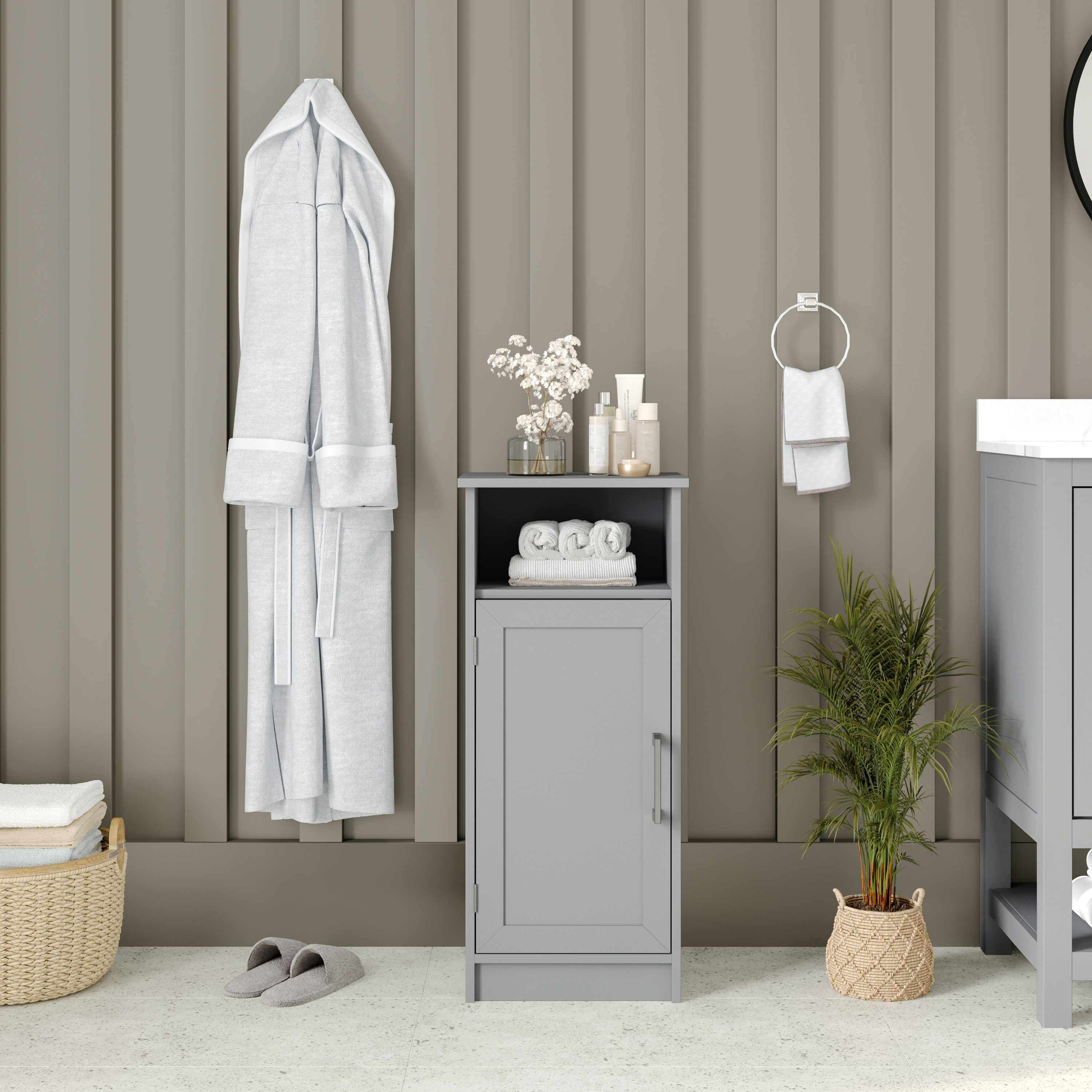 Vesta Organizador de Armario de Almacenamiento de Baño con Estante Ajustable en el Armario, Ma... - Imagen 12 de 21