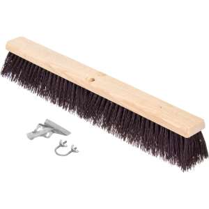 Carlisle, Flo-Pac, 24in, Crimped Sweep, Polypropylene Bristles, Maroon
