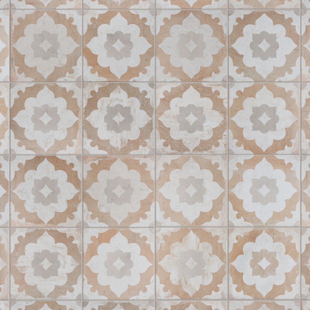 Kings Clay Blossom 17-5/8 in. x 17-5/8 in. Ceramic Floor and Wall Tile