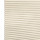 Beige honeycomb (cellular) blind, fully lowered with horizontal pleats and visible cells; closed and softly diffusing daylight; set against a neutral white-lit background with no visible room or view.