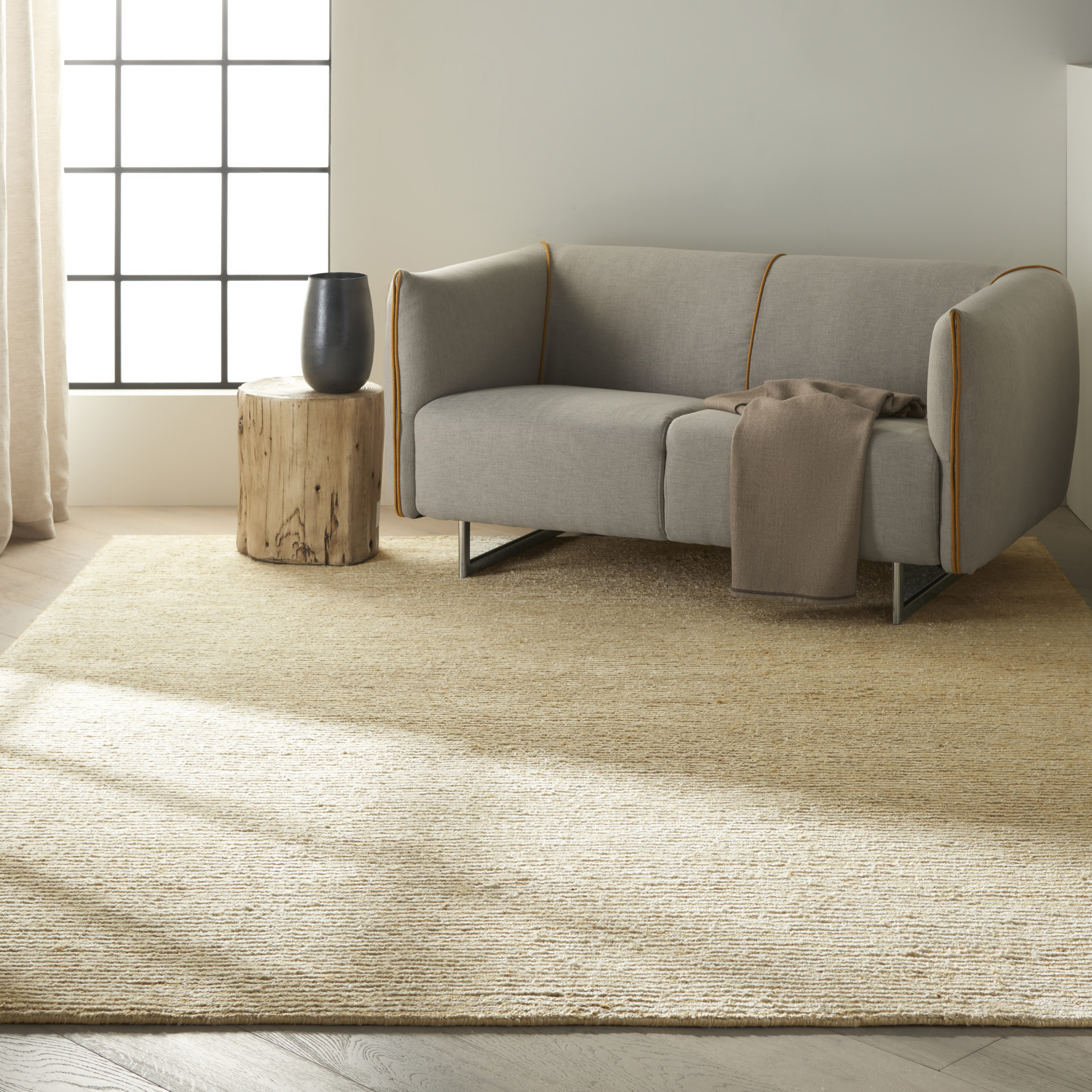 Calvin Klein Mesa 10' x 14' Gypsum Modern Indoor Rug