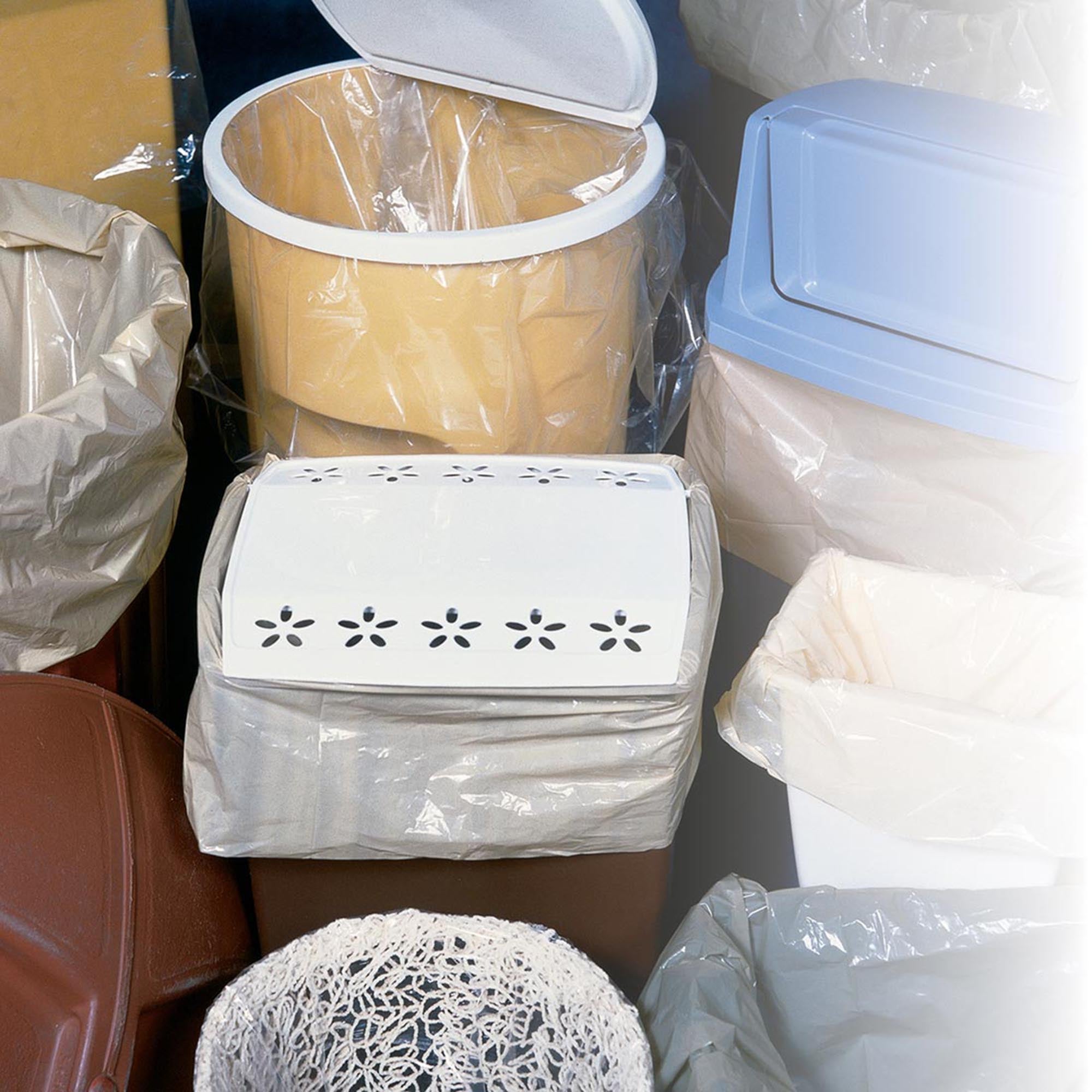 Trash Bag LK® 33 gal. 0.80 mil 10 X 23 X 39 Inch Clear Heavy Gauge Gusset Seal Bottom Flat Pack