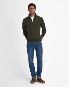 Essential Half-Zip Jumper Seaweed