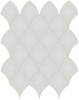 Studio French Gray 11×13 Scallop Mosaic Glossy