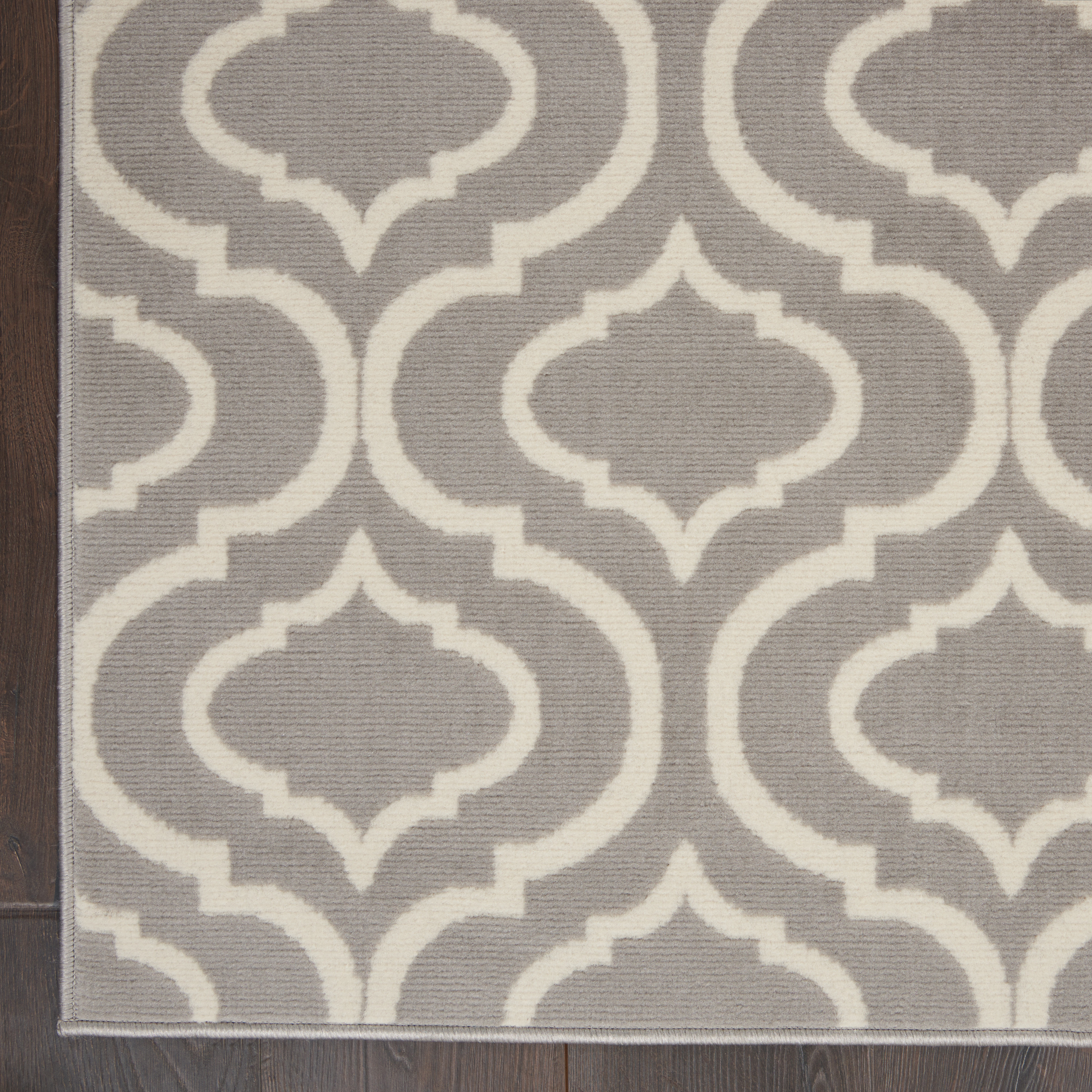 Nourison Jubilant 6' x 9' Grey Contemporary Indoor Rug
