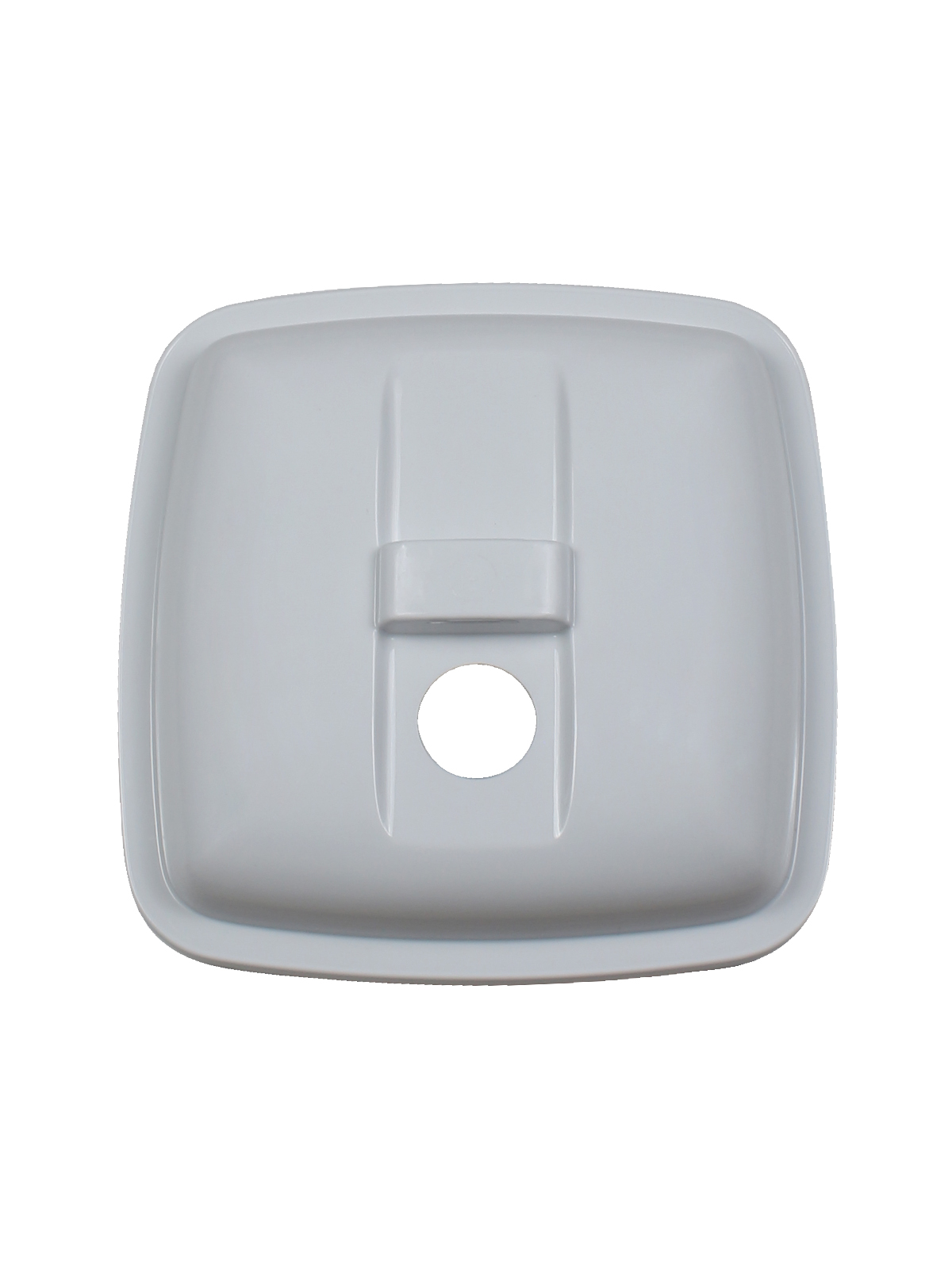 UPRIGHT – Single – Lid – 14 G – Solid Lift – White