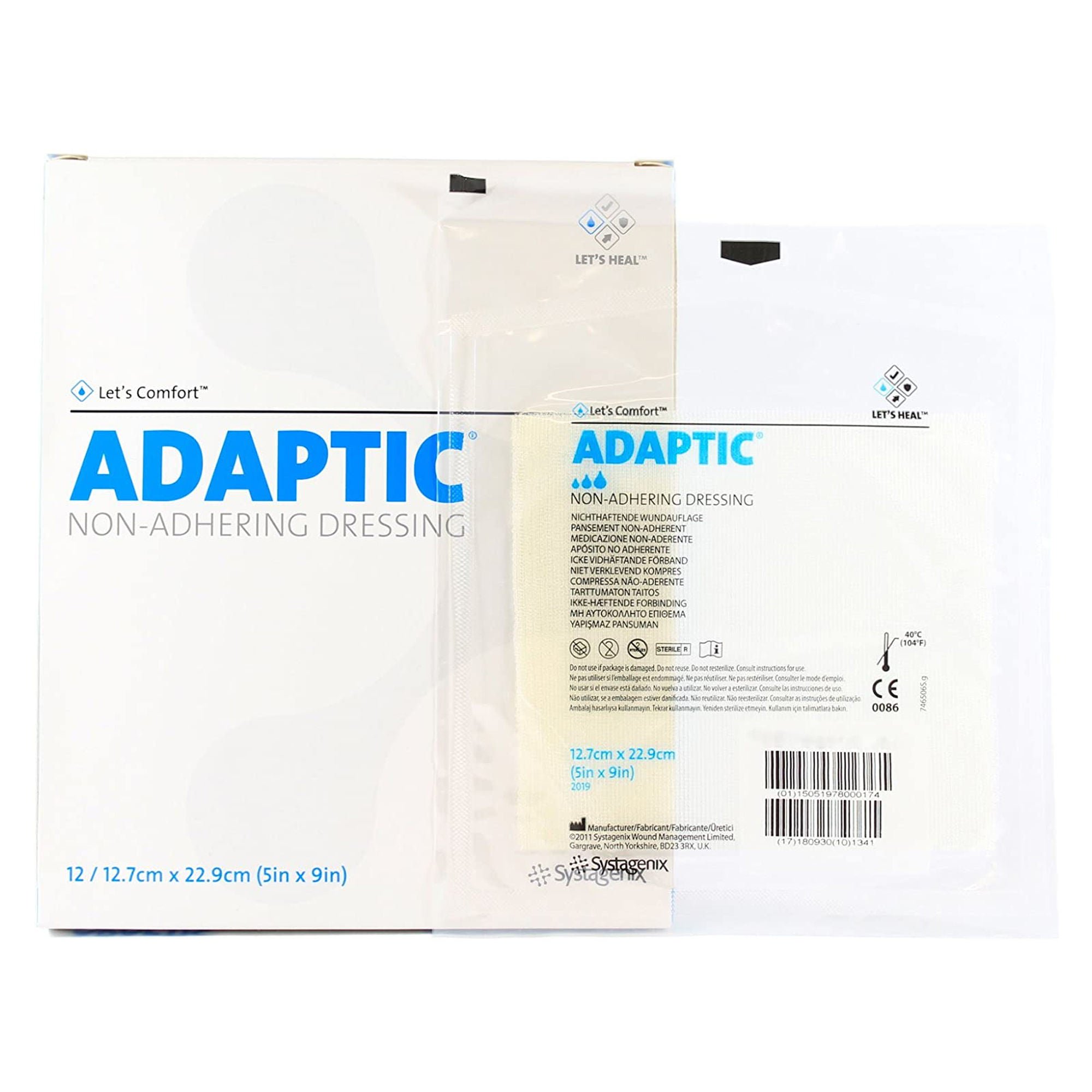 3M™ Adaptic™ Oil Emulsion Impregnated Dressing, 5 x 9 Inch