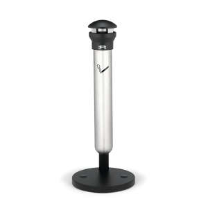 Rubbermaid Commercial, Infinity™, Base Mount, 1 gal, Metal, Stainless Steel, Round, Smoking Receptacle