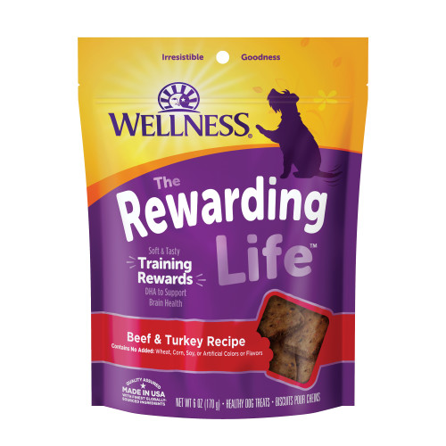 Wellness Rewarding Life Beef & Turkey Front packaging
