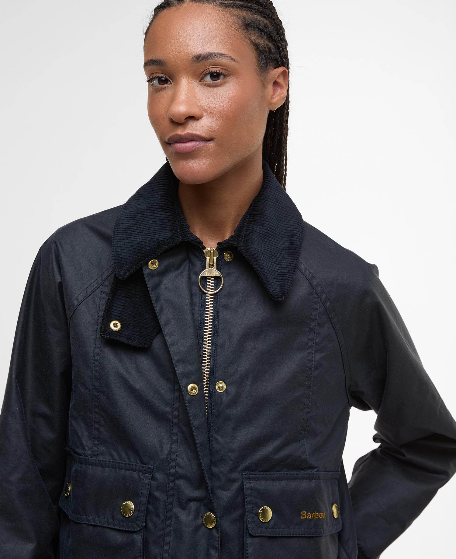 Cropped Beadnell Waxed Jacket image number 3