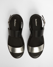 Harewood Sandals Black/Pewter