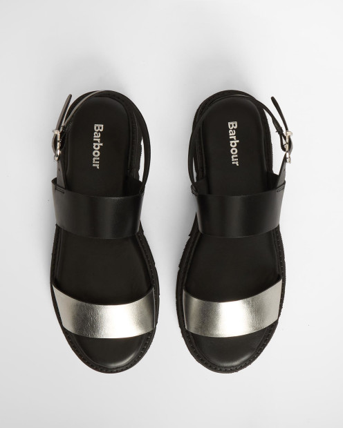Harewood Sandals Black/Pewter