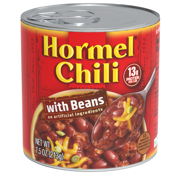 HORMEL(r) Chili W/Beans, 12/7.5oz. . C1C1 - Front Center In Package (Hi Res)