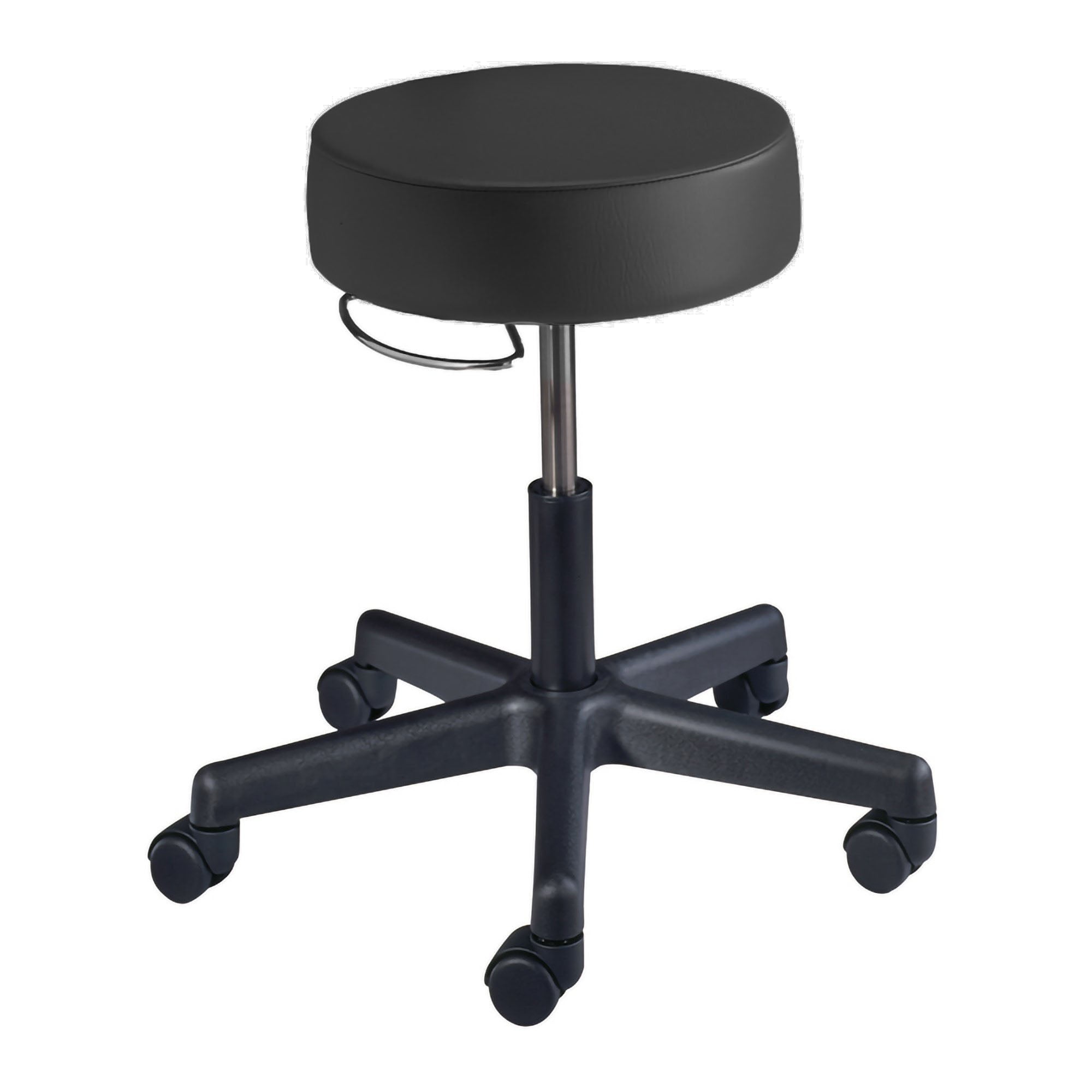 McKesson Round Pneumatic Exam Stool, Black, without Backrest