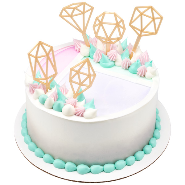Gold Geometric Cake Kit