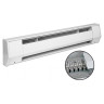 K Series Conventional Electric Baseboard Heater Aluminum 208V 1000W 4.8A Bright White 48 L x 6.75 H x 2.94 W x 2.94 D in.
