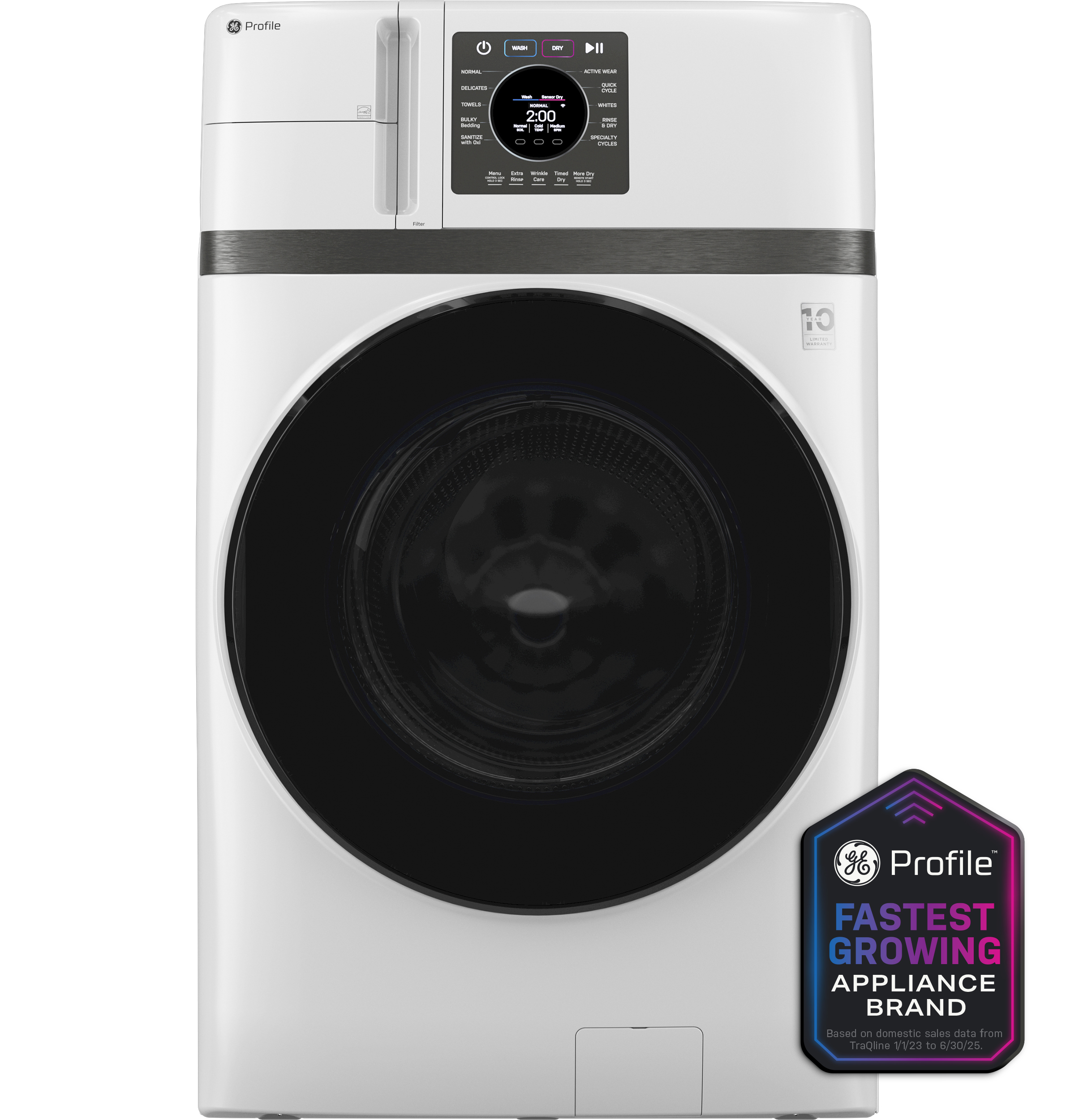 GE Profile™ ENERGY STAR® 4.6 cu. ft. Capacity UltraFast Combo with Ventless Inverter Heat Pump Technology Washer/Dryer