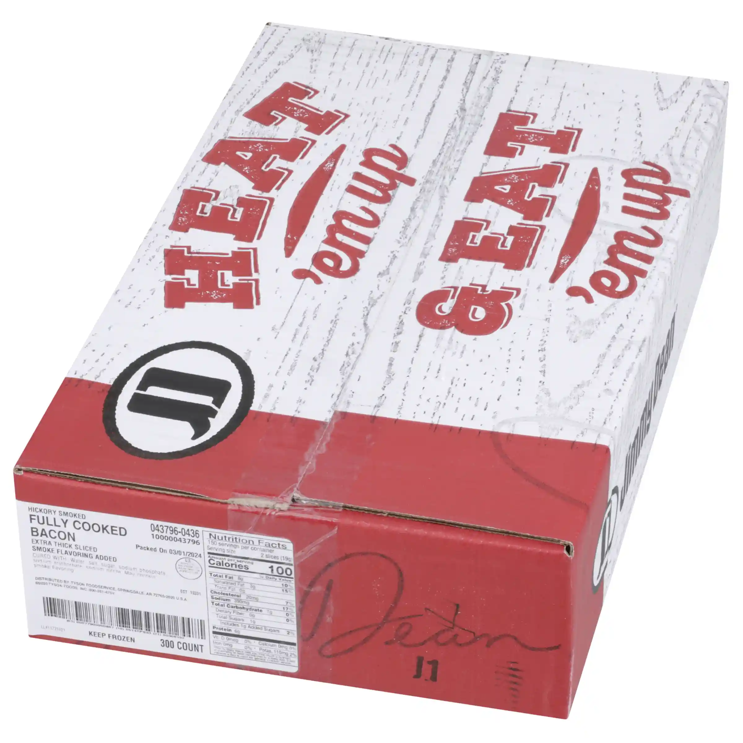 Jimmy Dean® Hickory Smoked Fully Cooked Bacon Extra Thick Sliced_image_5