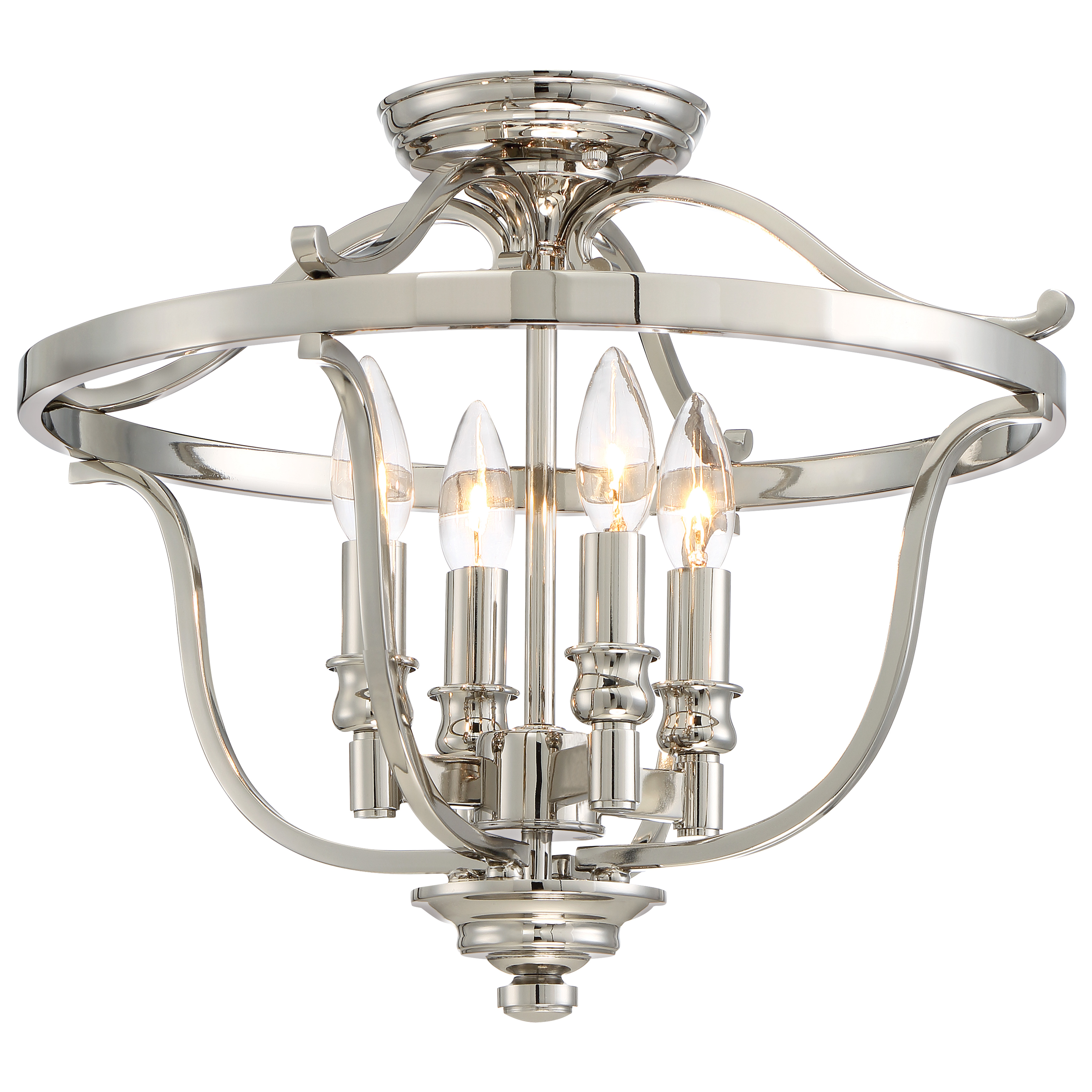 Audrey's Point - 4 Light Semi Flush