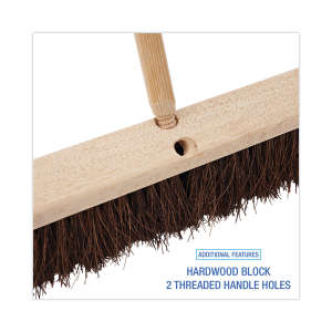 Boardwalk, 18in, Floor Brush Head, Palmyra Bristles, Natural