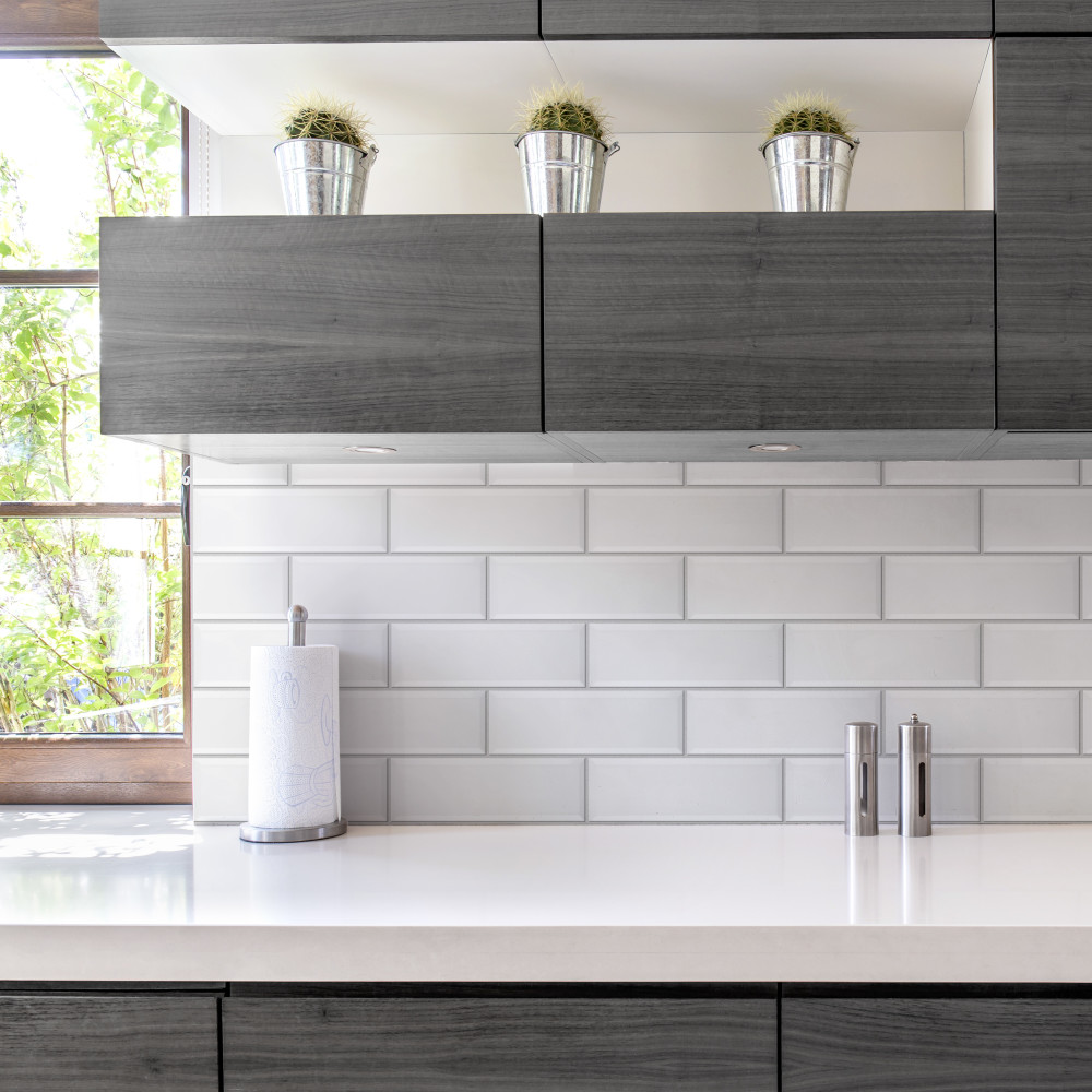 Santorini Loft Blanco 4 in. x 11-7/8 in. Ceramic Wall Tile