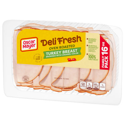 Oscar Mayer Deli Fresh Oven Roasted Turkey Breast Family Size, 16 oz Tray