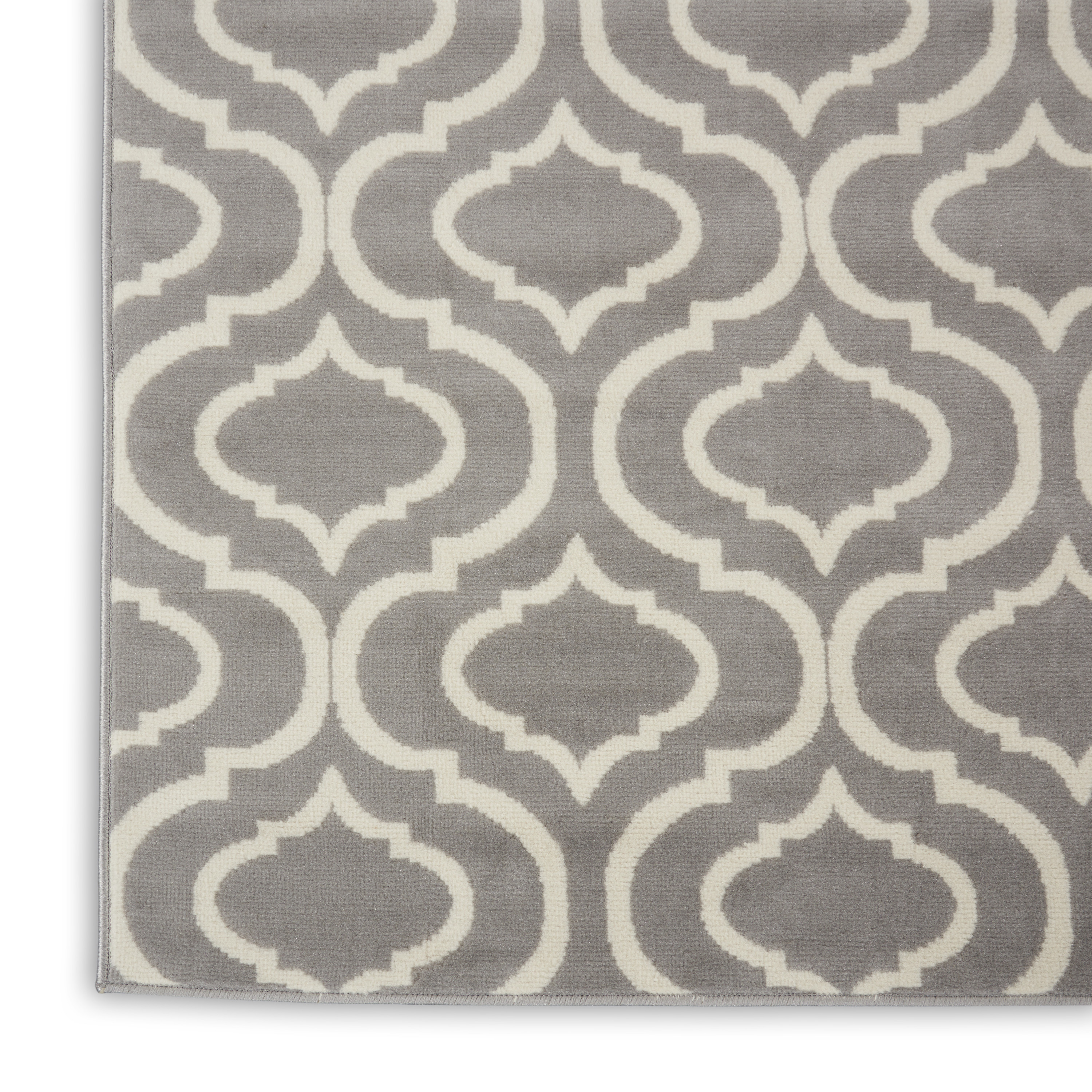 Nourison Jubilant 8'6" x 12' Grey Contemporary Indoor Rug