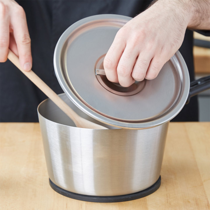 6-quart stainless steel bain-marie cover