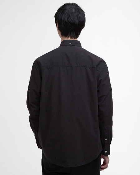 Camicia oversize in popeline tinto in capo