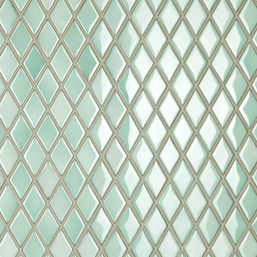 Hudson Kite Pistachio 10-1/8 in. x 11-3/4 in. Porcelain Mosaic Tile