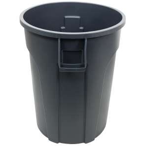 Impact, Gator, 44 gal, Plastic, Gray, Round, Receptacle