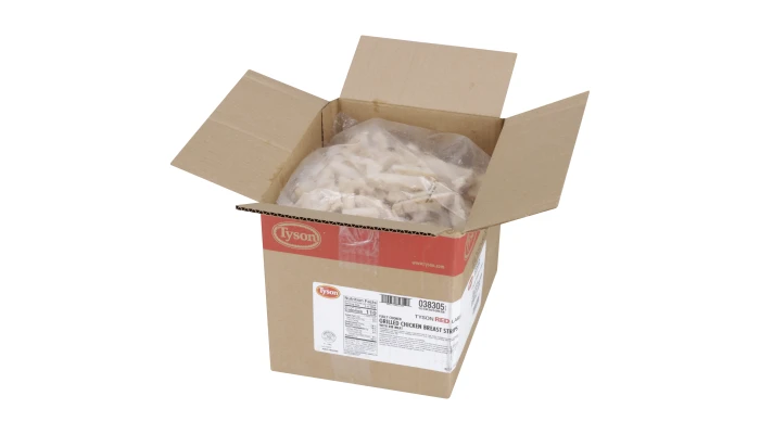 Tyson Red Label® Fully Cooked Unbreaded Grilled Chicken Breast Strips, Large _image_4