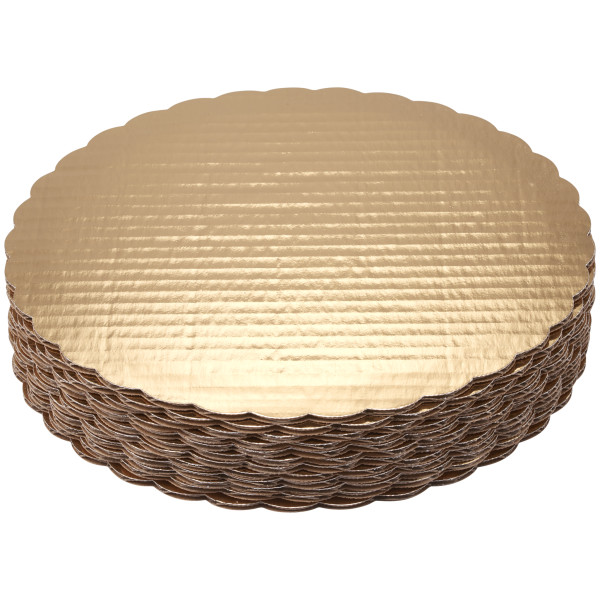 10" Round Gold Cake Board