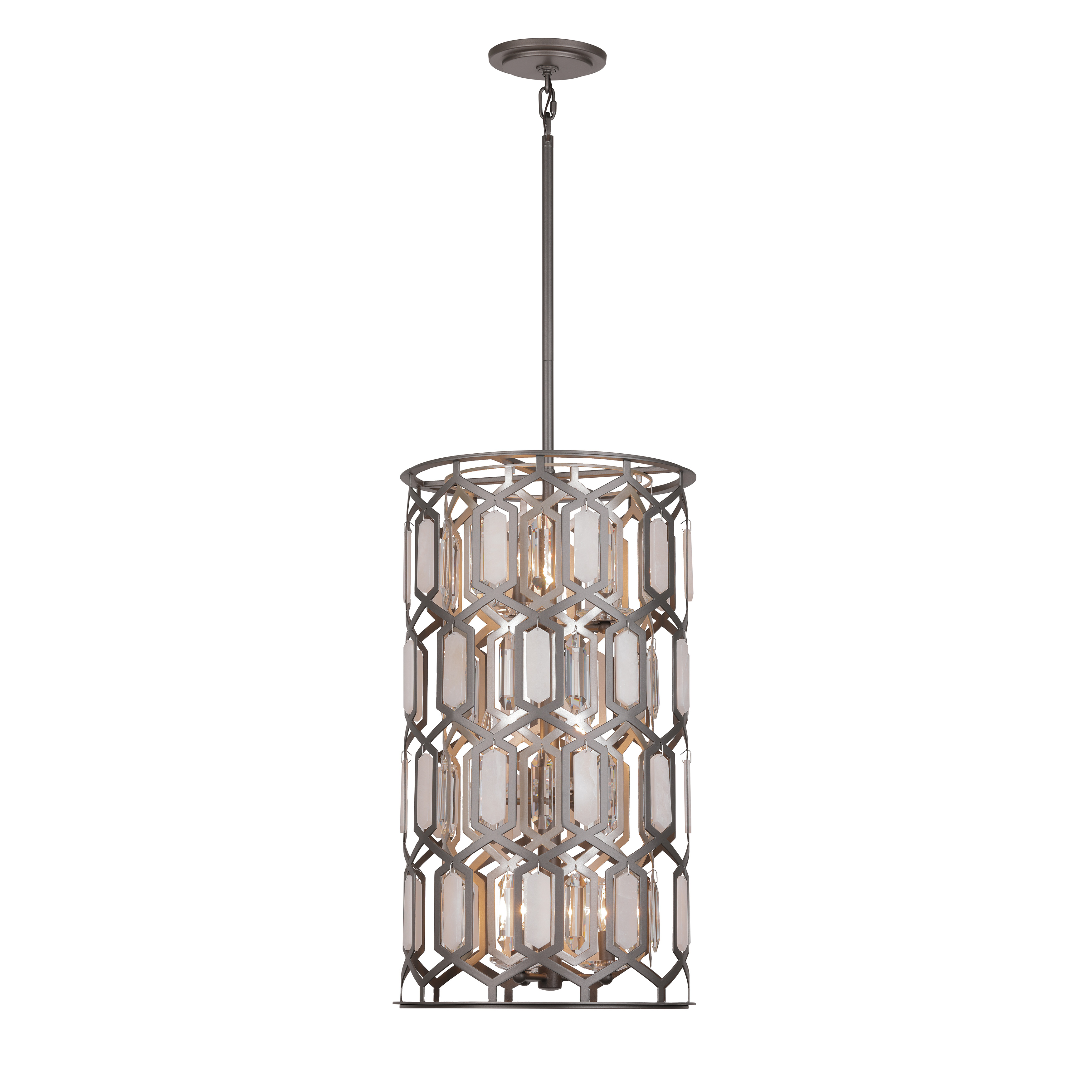 Hexly - 9 Light Foyer Pendant