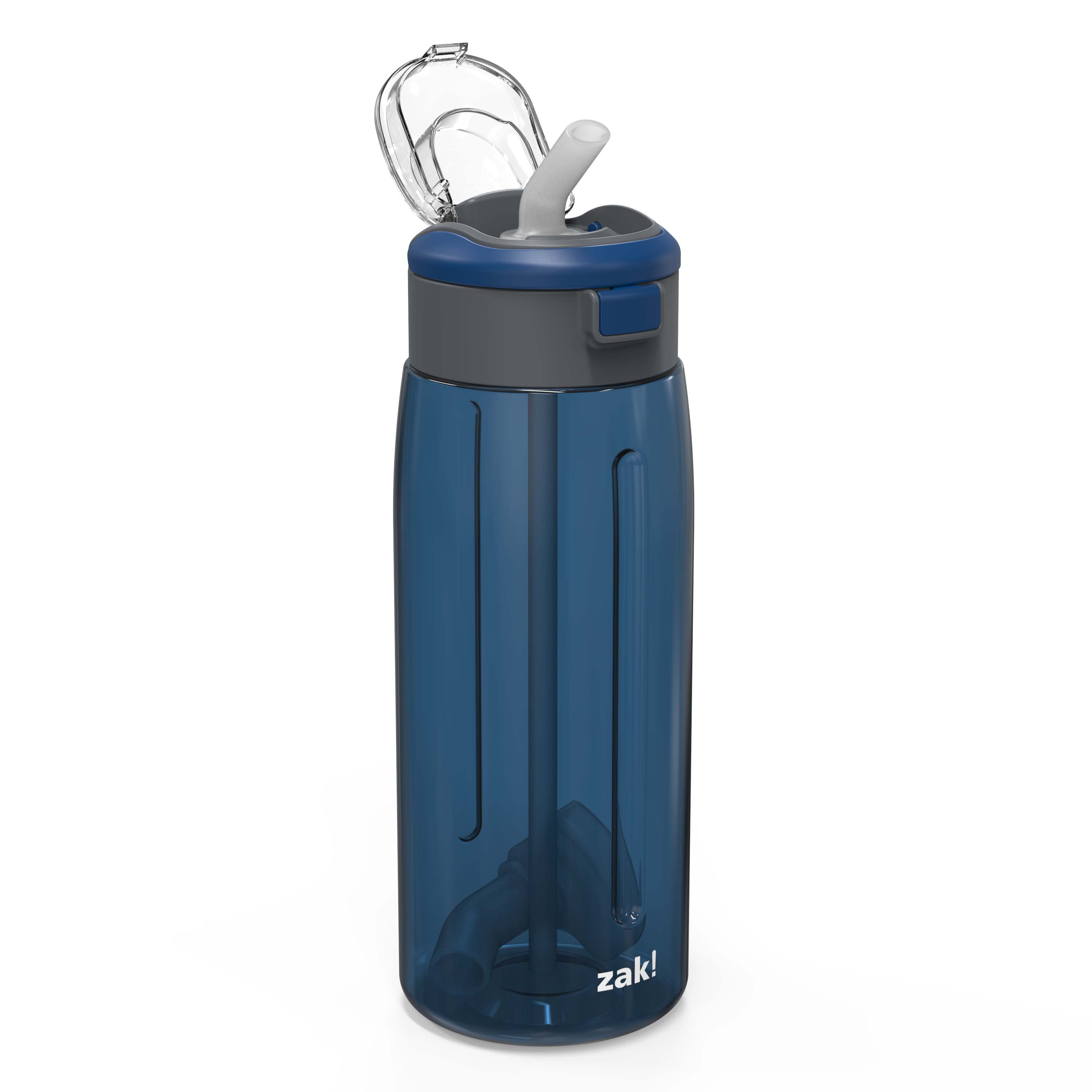 Genesis 32 ounce Reusable Plastic Water Bottle with Interchangeable Spouts, Indigo slideshow image 2 Genesis 32 ounce Reusable Plastic Water Bottle with Interchangeable Spouts, Indigo slideshow image 2