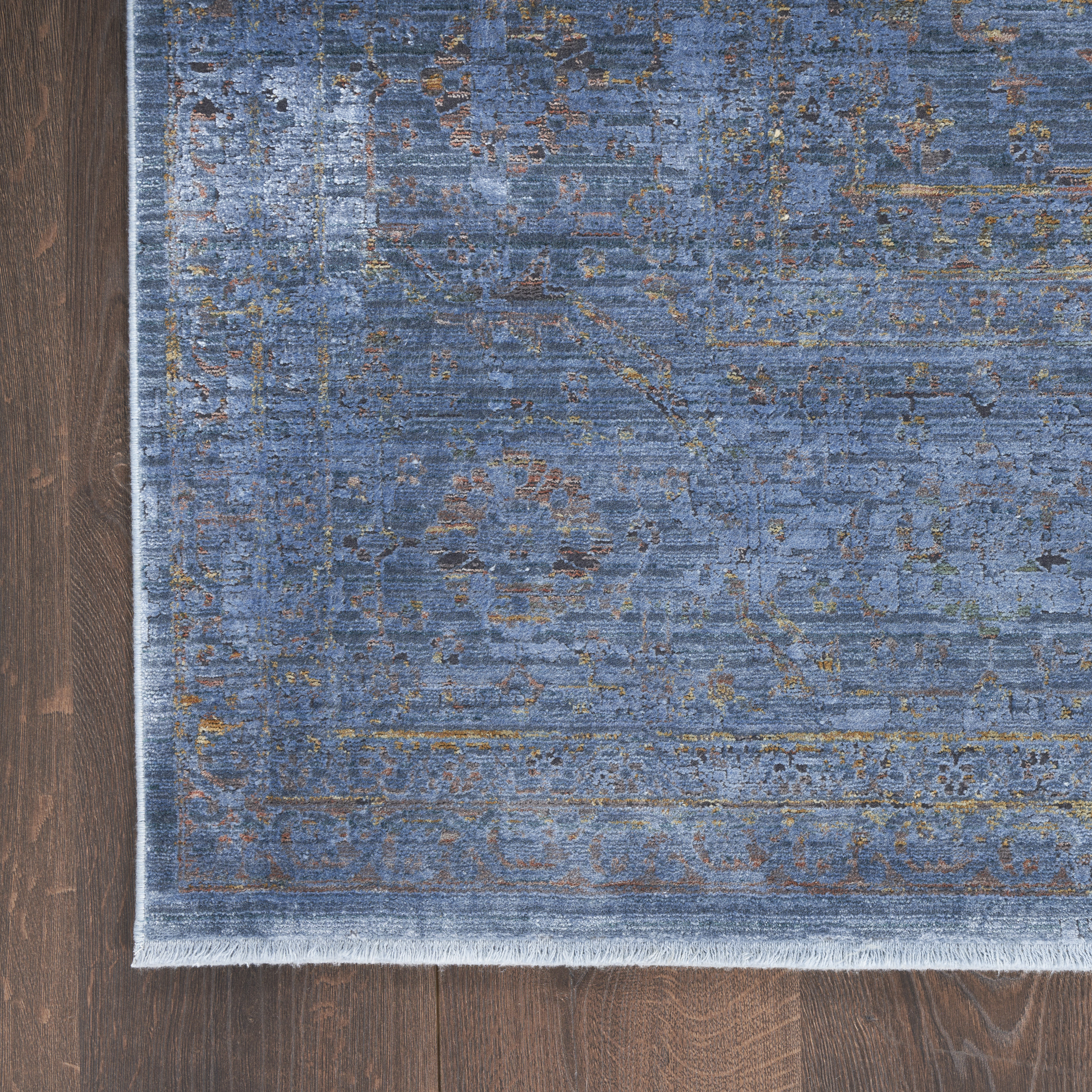 Nourison Luxurious 8'6" x 11'6" Blue Vintage Indoor Rug