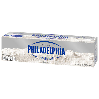 Philadelphia Original Cream Cheese, 48 oz Brick