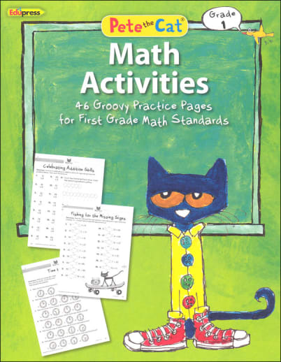 Pete the Cat Math Workbook: Grade 1