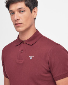 Tartan Pique Polo Shirt Ruby