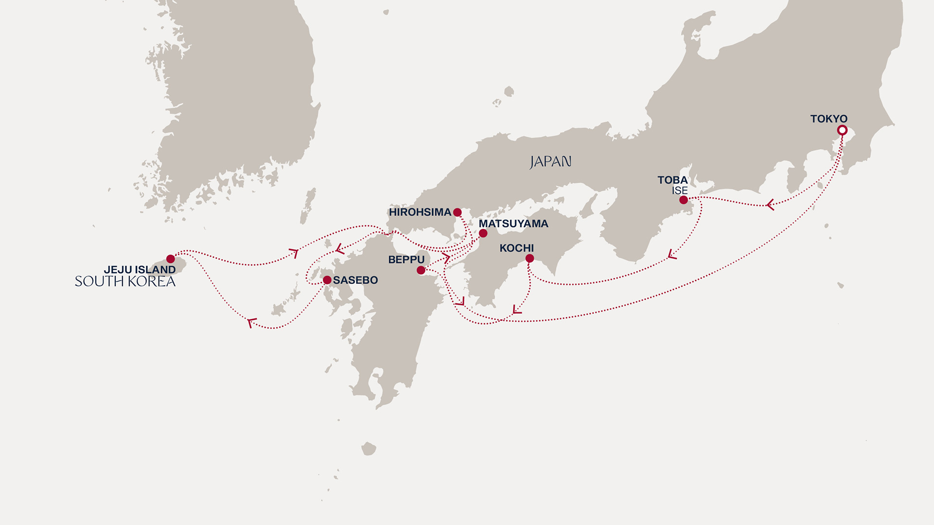 Itinerary map
