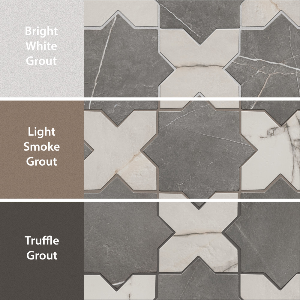 Istanbul Star Night with Day Cross 6 in. x 12 in. Porcelain Floor and Wall Tile