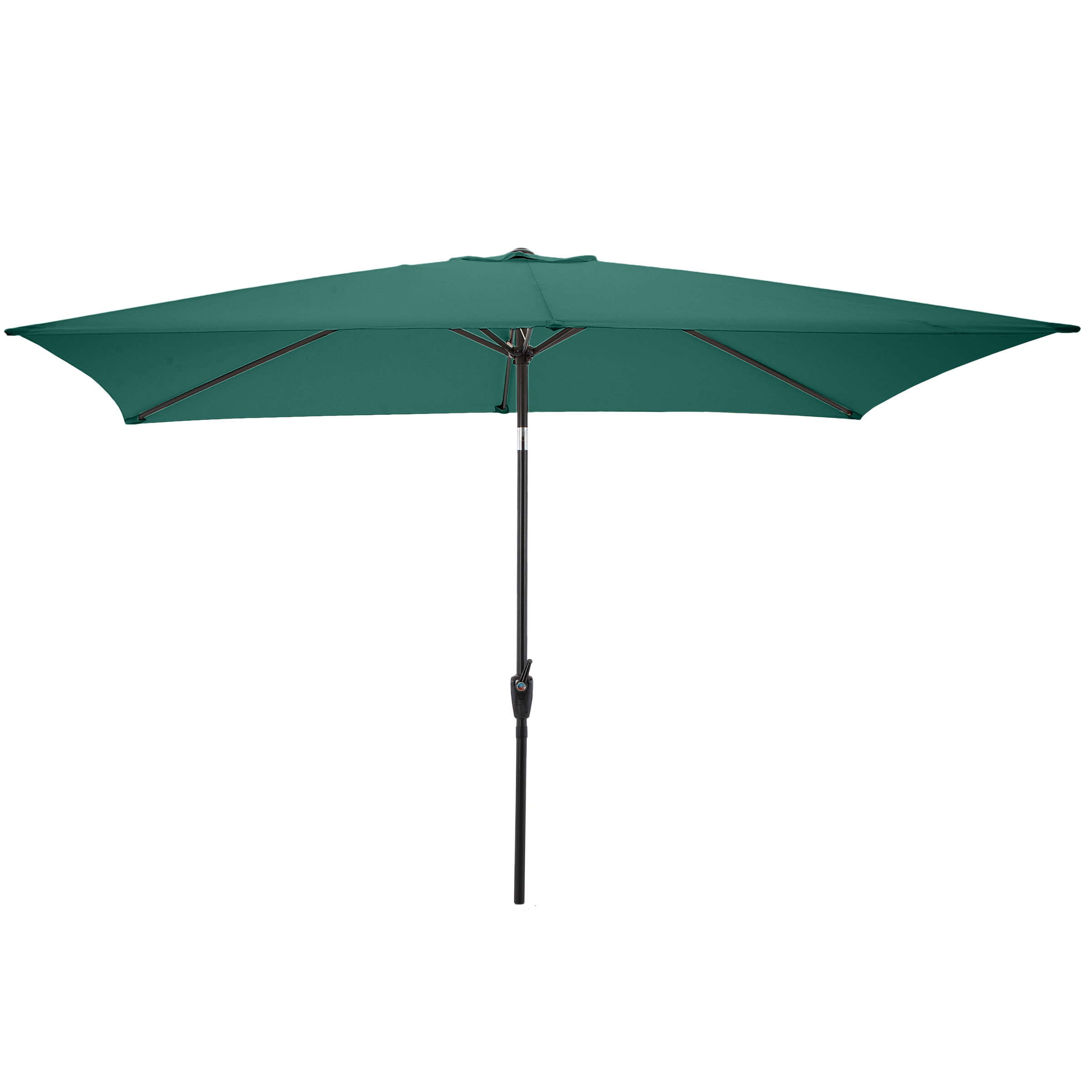 10Ft Rectangle Umbrella Easy Crank Sun Shade Push Button Tilt Pool Shade - Picture 10 of 21