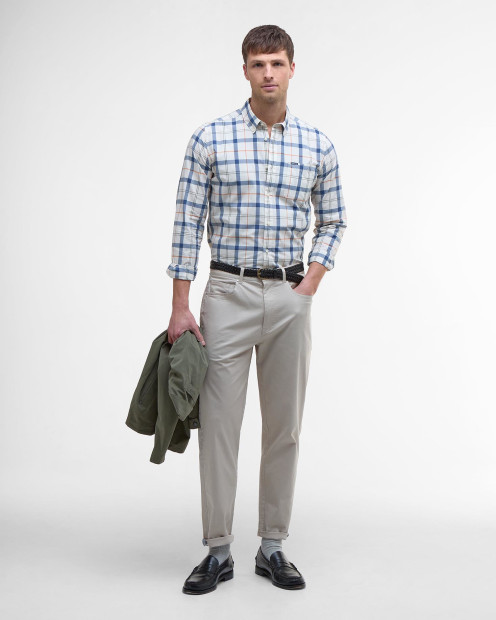 Rawley Tailored Long-Sleeved Shirt Sea Haze Tartan