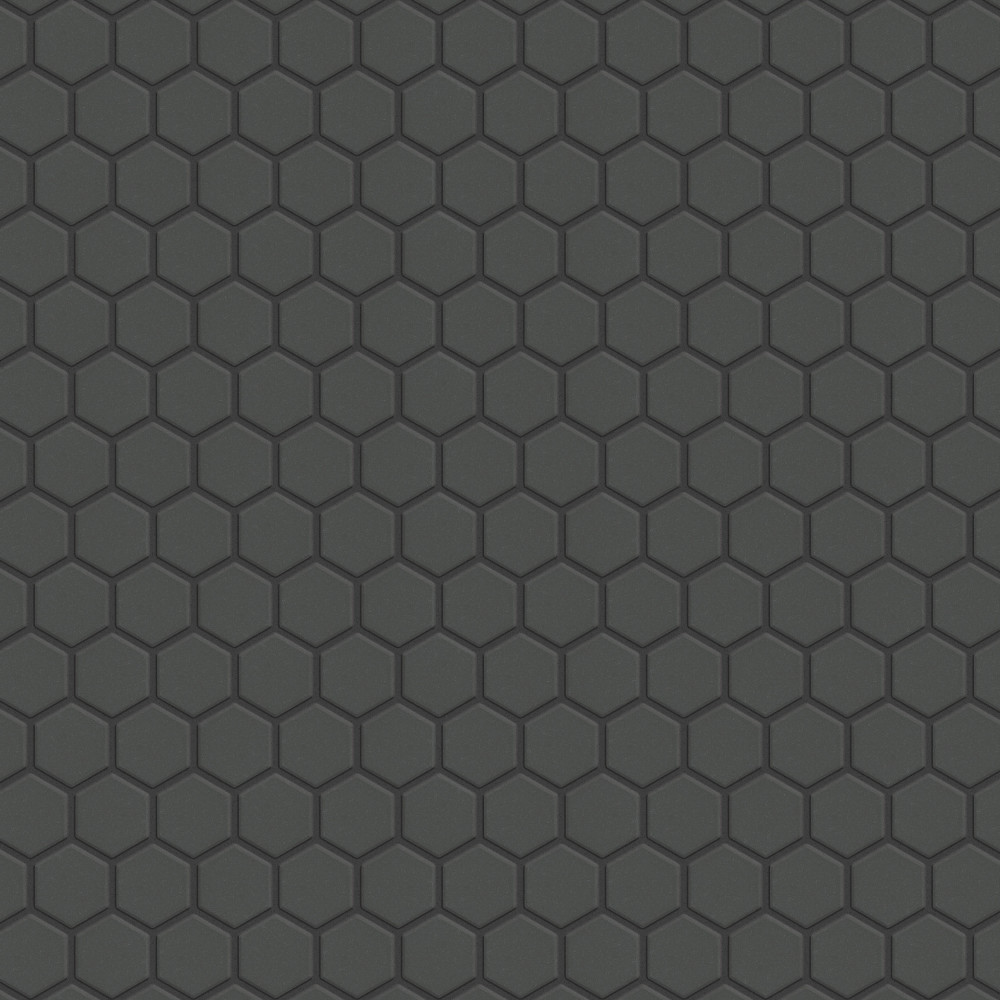 Gotham 1″ Hex Black 10-1/4 in. x 11-7/8 in. Porcelain Mosaic Tile