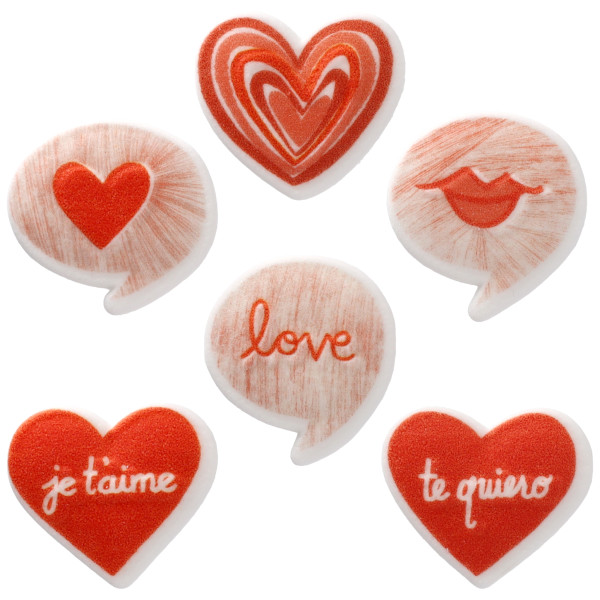 Gal Pals - Red 3 Free Dec-Ons® Decorations