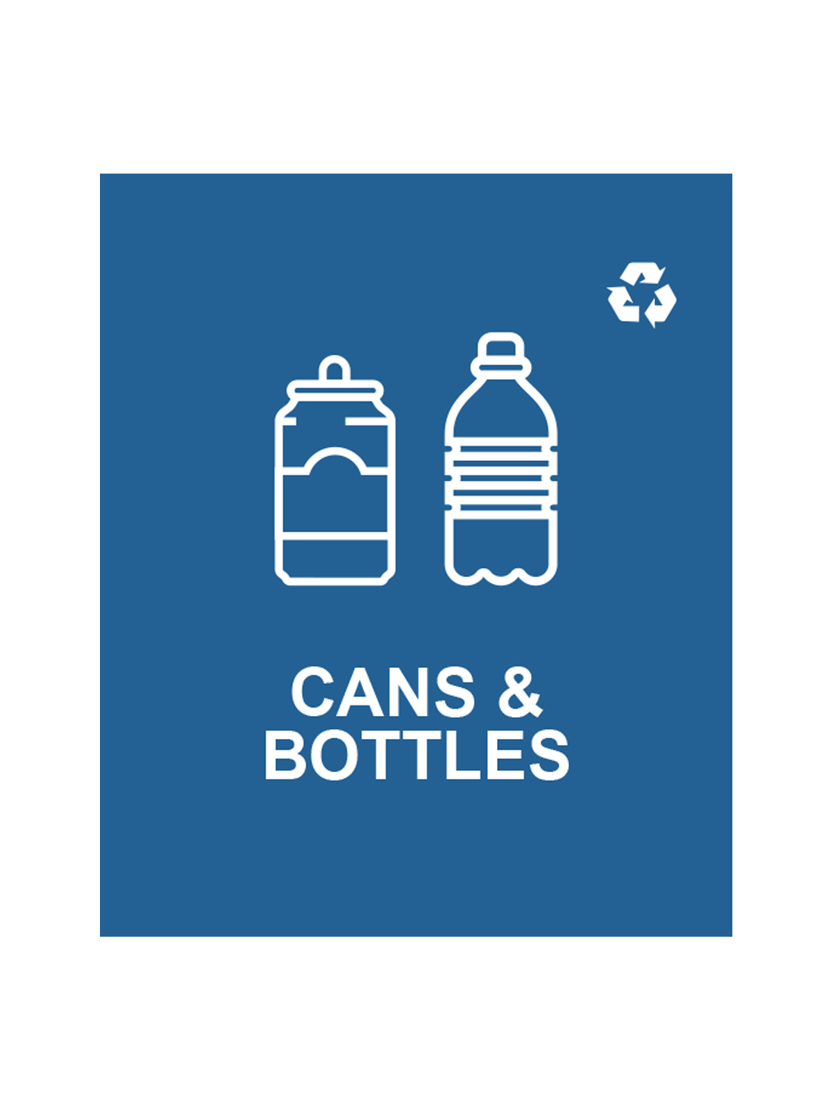 SPECTRUM – Cube Slim Sign – Cans & Bottles – Blue-White