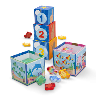 Melissa & Doug Ms. Rachel Sort and Count Nesting and Stacking Blocks